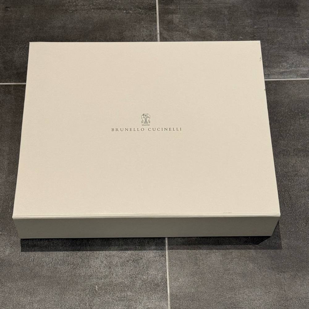 Brunello Cucinelli Beige Gift Box. EMPTY GARMENT BOX